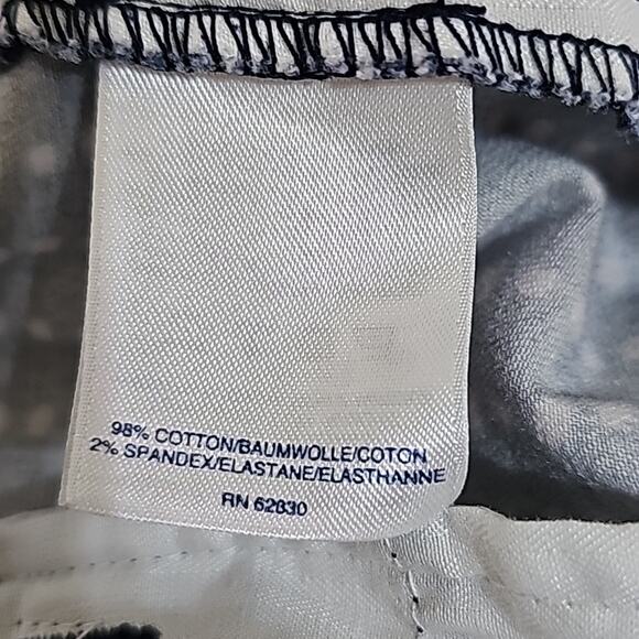 Lands' End Womens Sz 22W Blue Polka Dot Midrise Pockets Modest 11" Shorts - Picture 11 of 12